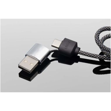 Cable 60W tipo C doble logo luminoso cordones reciclados