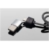 Cable 60W tipo C doble logo luminoso cordones reciclados - Imagen 6
