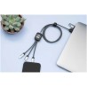 Cable 60W tipo C doble logo luminoso cordones reciclados - Imagen 8