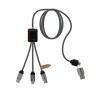Cable 60W tipo C doble logo luminoso cordones reciclados - Imagen 11