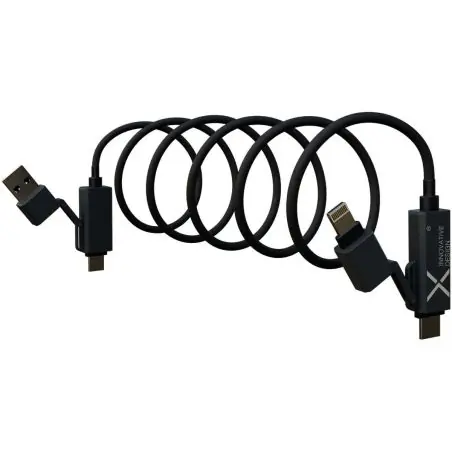 Cable magnético 100W silicona reciclada Tipo C zinc grabado