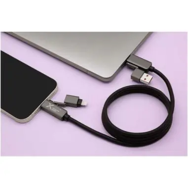 Cable magnético 100W silicona reciclada Tipo C zinc grabado