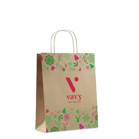 Bolsa regalo Navidad 90 g/m² mediana UE