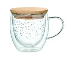 Taza borosilicato doble pared 220 ml