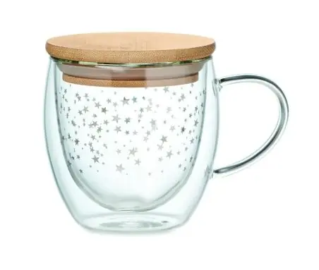 Taza borosilicato doble pared 220 ml