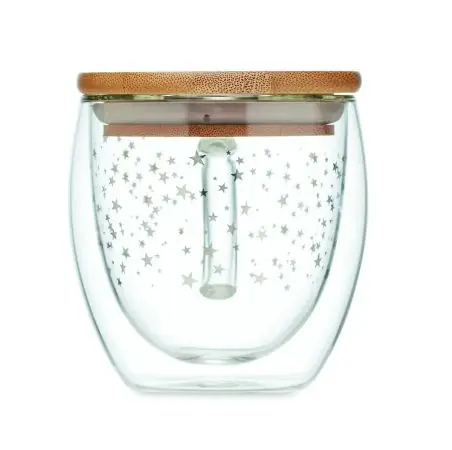 Taza borosilicato doble pared 220 ml