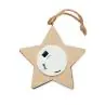 Estrella madera álamo maleza 6 LED cordón pila CR2032 - Imagen 2