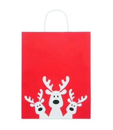 Bolsa regalo Navidad 90 g/m² grande UE