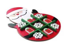 Tres en raya madera navideño FSC 100%
