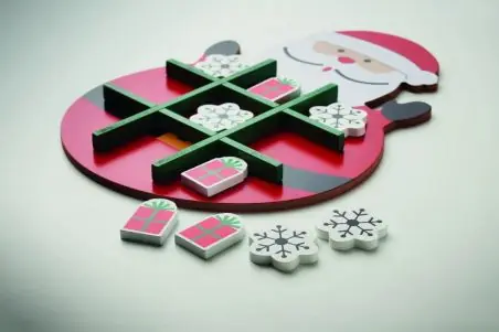 Tres en raya madera navideño FSC 100%