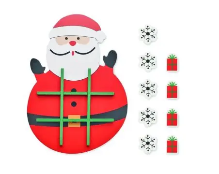 Tres en raya madera navideño FSC 100%