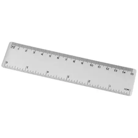 Regla flexible PP 15 cm de grosor fino