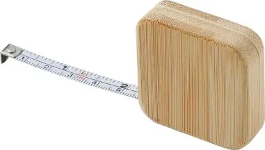 Flexómetro de bambú 1 metro con caja regalo
