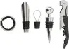 Set vino efecto corcho 4 piezas acero s/s304 - Imagen 3