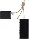 Set cables corcho caña trigo USB-A/C lightning llavero - Imagen 2