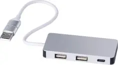 Hub USB aluminio reciclado 3 puertos