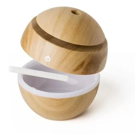 Humidificador ABS aspecto madera LED color hasta 25 m²