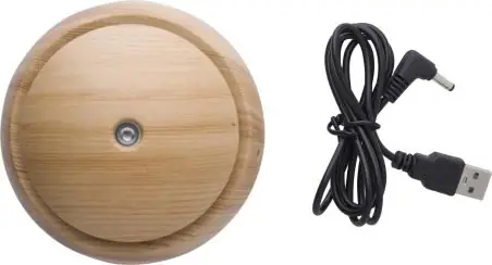 Humidificador ABS aspecto madera LED color hasta 25 m²