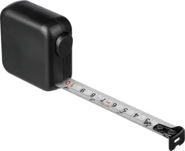 Flexómetro ABS 3 m metal 16 mm doble escala pulsador