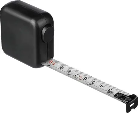 Flexómetro ABS 3 m metal 16 mm doble escala pulsador