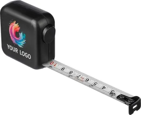 Flexómetro ABS 3 m metal 16 mm doble escala pulsador