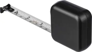 Flexómetro ABS 3 m metal 16 mm doble escala pulsador