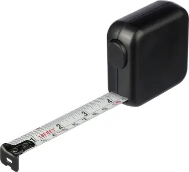 Flexómetro ABS cinta métrica 5 m metal 19 mm ultrasonidos