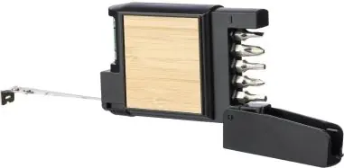 Nivel cinta métrica 3 m bambú ABS 5 puntas destornillador