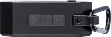 Altavoz ABS reciclado IPX4 con mosquetón