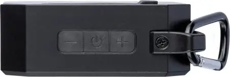 Altavoz ABS reciclado IPX4 con mosquetón