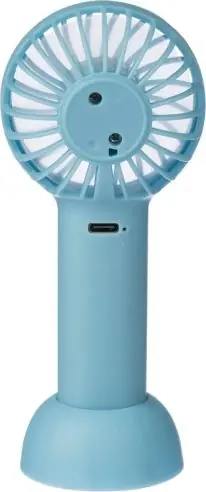 Ventilador mano ABS 600 mAh USB-C soporte plegable