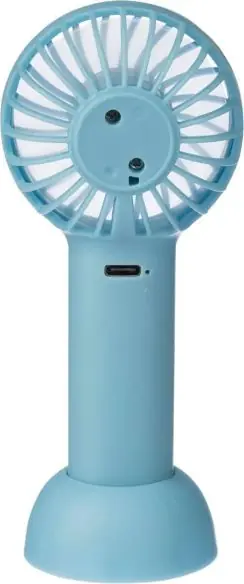 Ventilador mano ABS 600 mAh USB-C soporte plegable