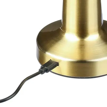 Lámpara mesa metal ABS 24 LED táctil 3 modos USB-C 800 mAh