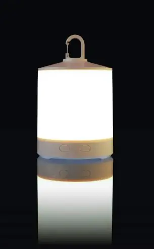 Luz camping ABS RGB 8 colores linterna desmontable 800 mAh