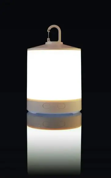 Luz camping ABS RGB 8 colores linterna desmontable 800 mAh