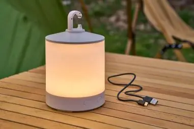 Luz camping ABS RGB 8 colores linterna desmontable 800 mAh