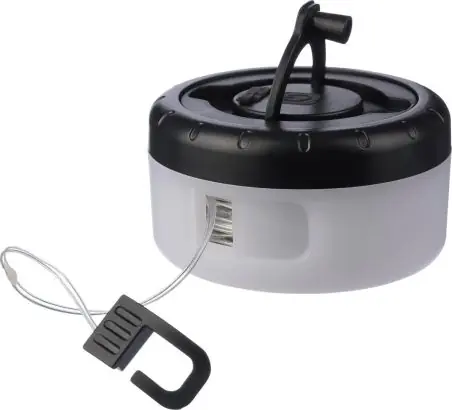 Luz camping recargable ABS cadena 8 m retráctil 1000 mAh