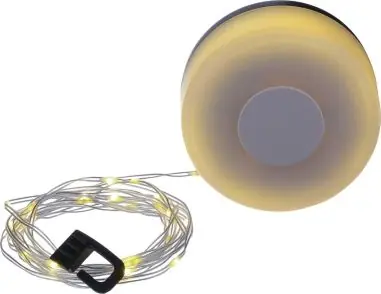 Luz camping recargable ABS cadena 8 m retráctil 1000 mAh