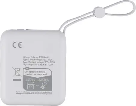 Power bank ABS reciclado 10000 mAh 22,5W