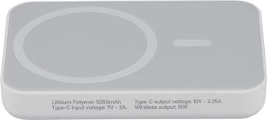 Power bank ABS reciclado MagSafe 5000 mAh