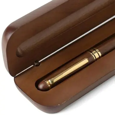 Bolígrafo nogal giratorio latón Dokumental 1000m estuche