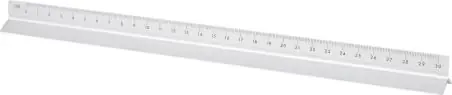 Escalímetro aluminio 30cm escalas 1:20 1:50 1:100 caja