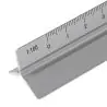 Escalímetro aluminio 30cm escalas 1:20 1:50 1:100 caja - Imagen 7
