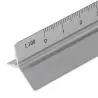 Escalímetro aluminio 30cm escalas 1:20 1:50 1:100 caja - Imagen 10