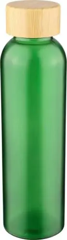 Botella vidrio 500 ml glaseada con bambú