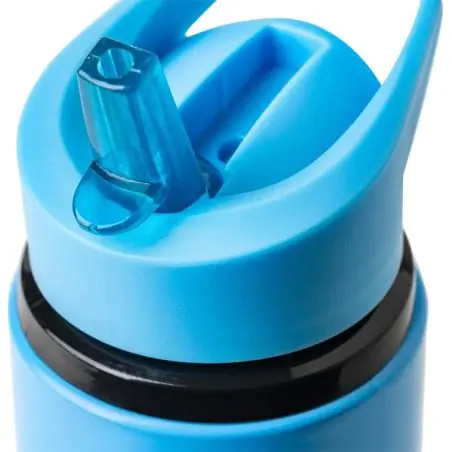 Bidón acero reciclado Zeno 500 ml con pajita