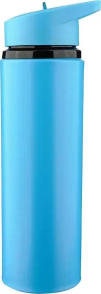Bidón acero reciclado Zeno 500 ml con pajita