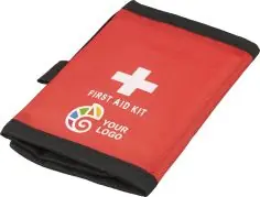 Botiquín rPET 600D velcro 17 piezas tiritas toallitas