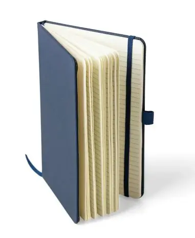 Cuaderno rPET 600D PU A5 80h 70gsm marcapáginas soporte