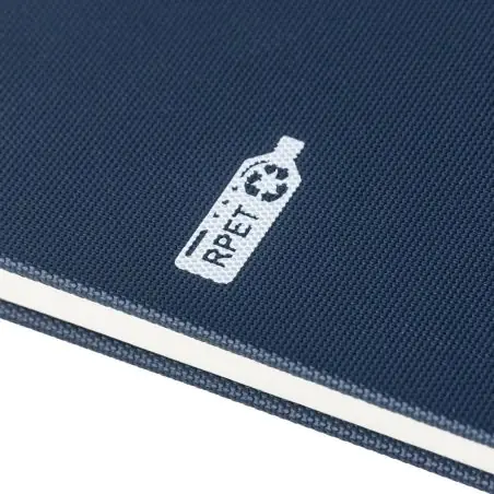 Cuaderno rPET 600D PU A5 80h 70gsm marcapáginas soporte
